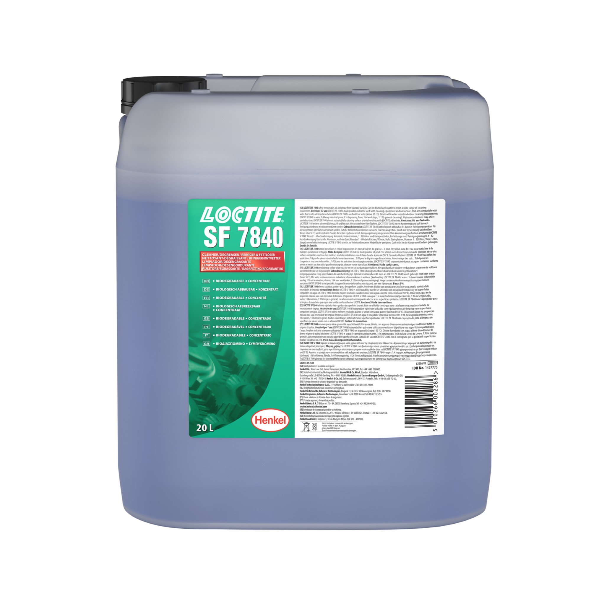 Rengöring/avfettning Loctite 7840