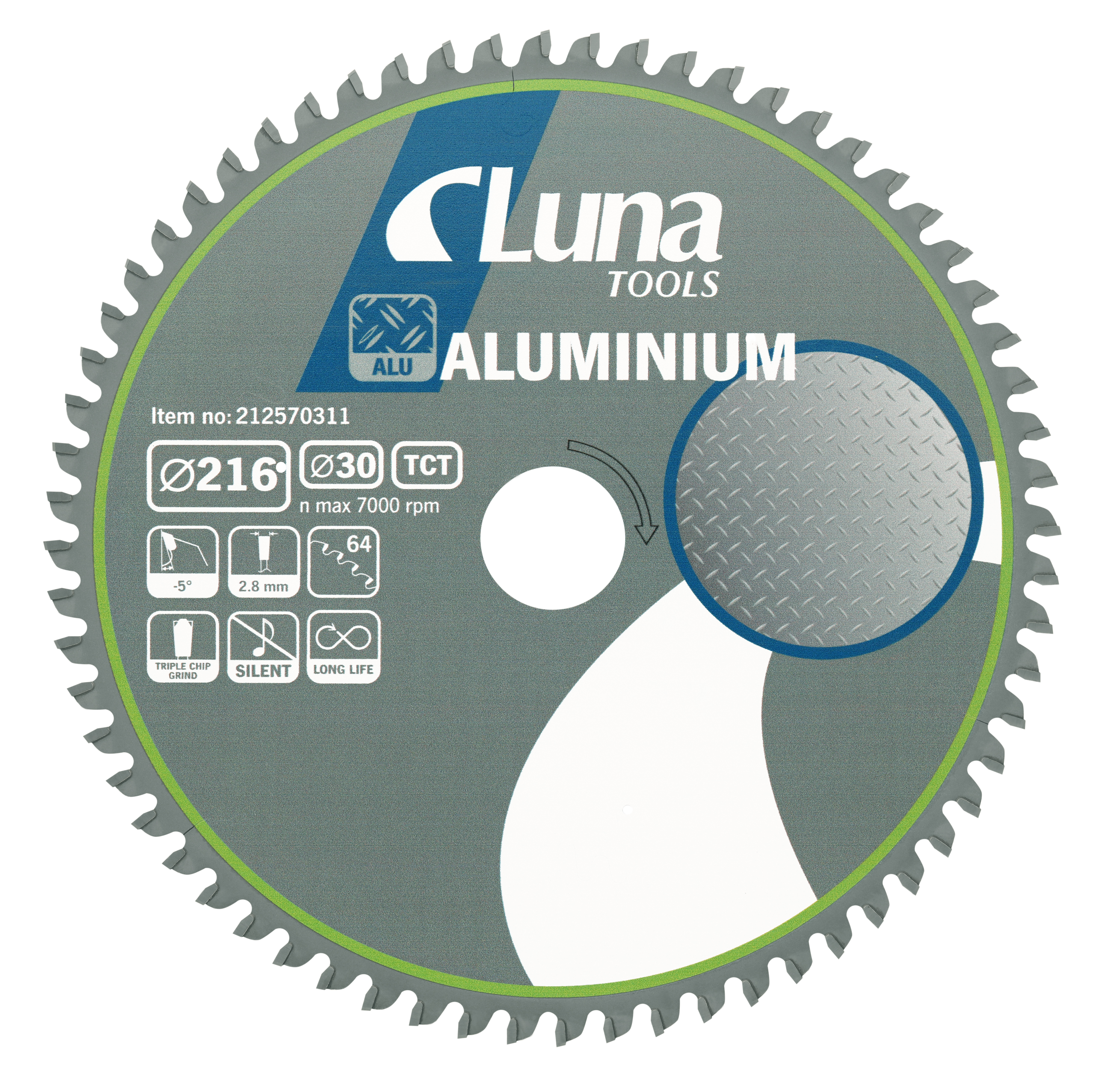 Cirkelsågklinga Luna Aluminium