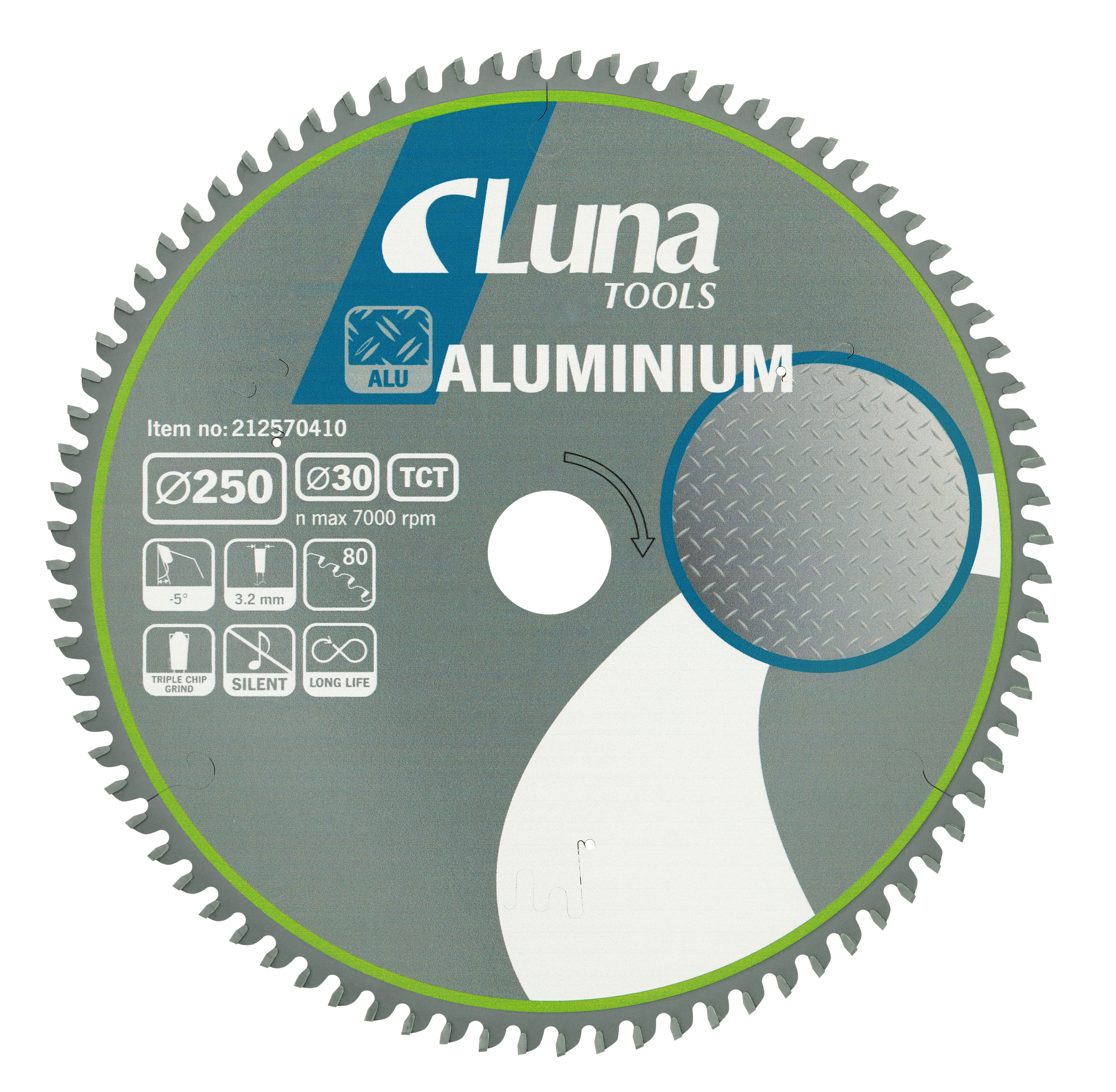 Cirkelsågklinga Luna Aluminium