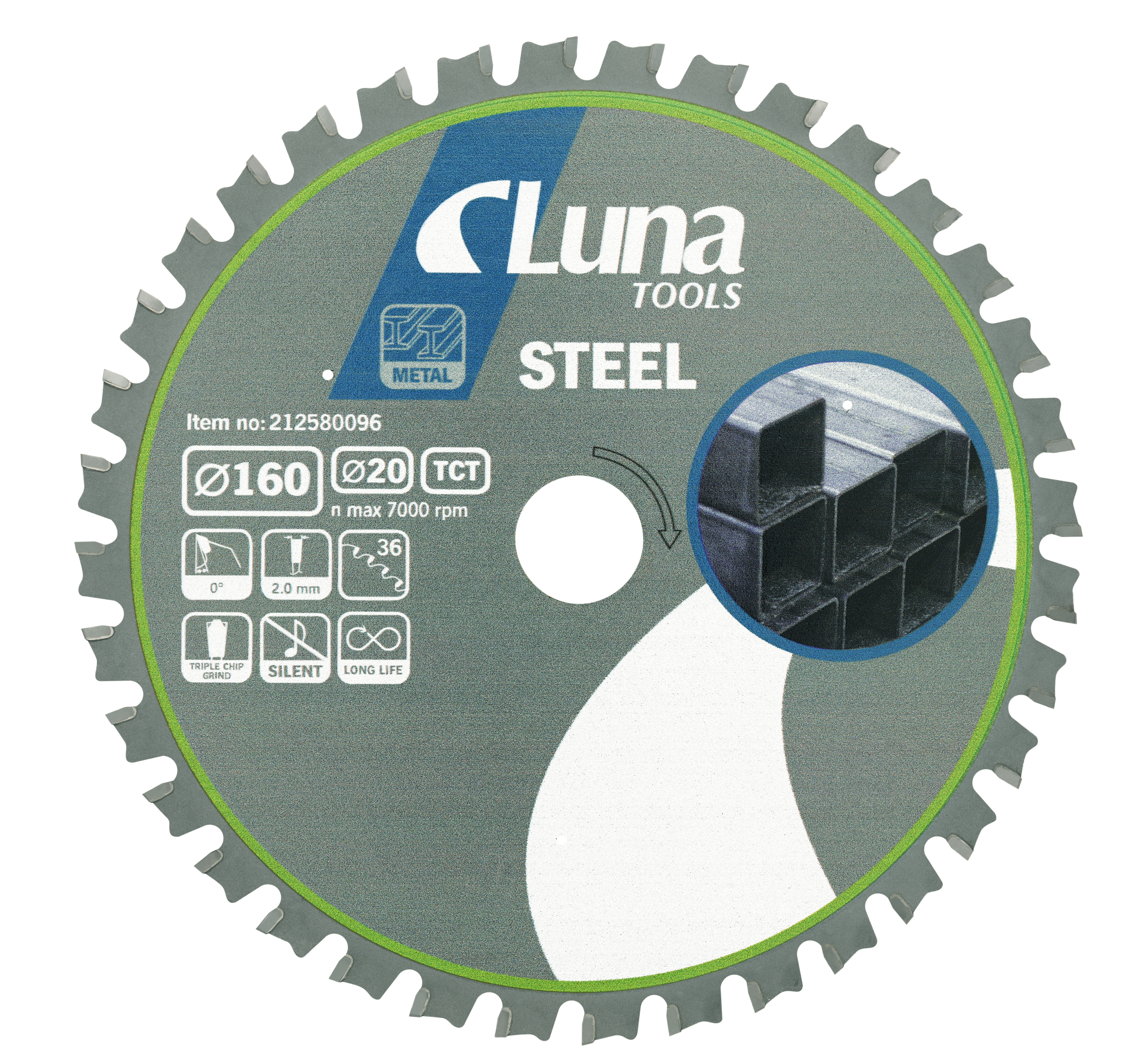Cirkelsågklinga Luna Steel