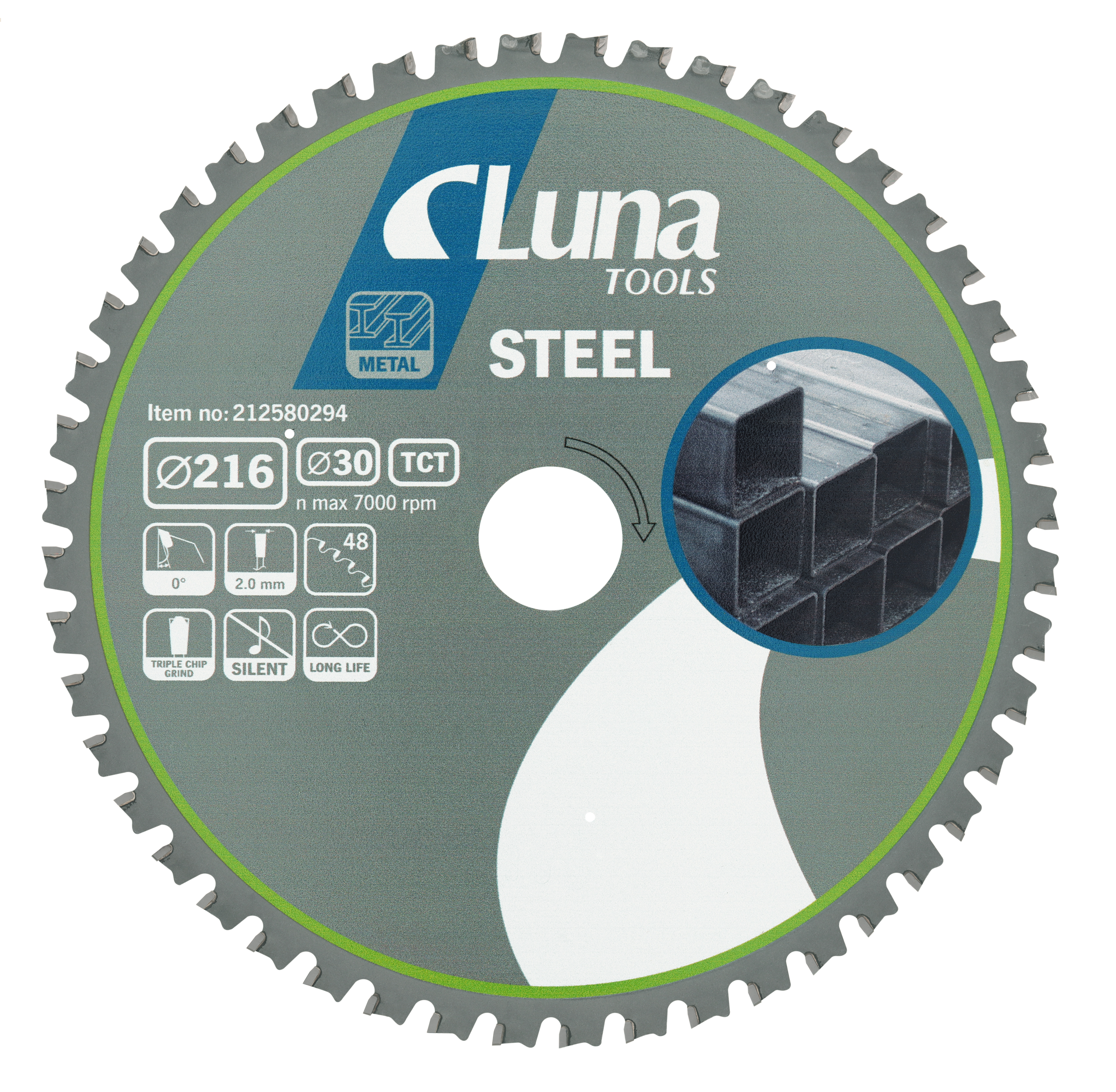 Cirkelsågklinga Luna Steel