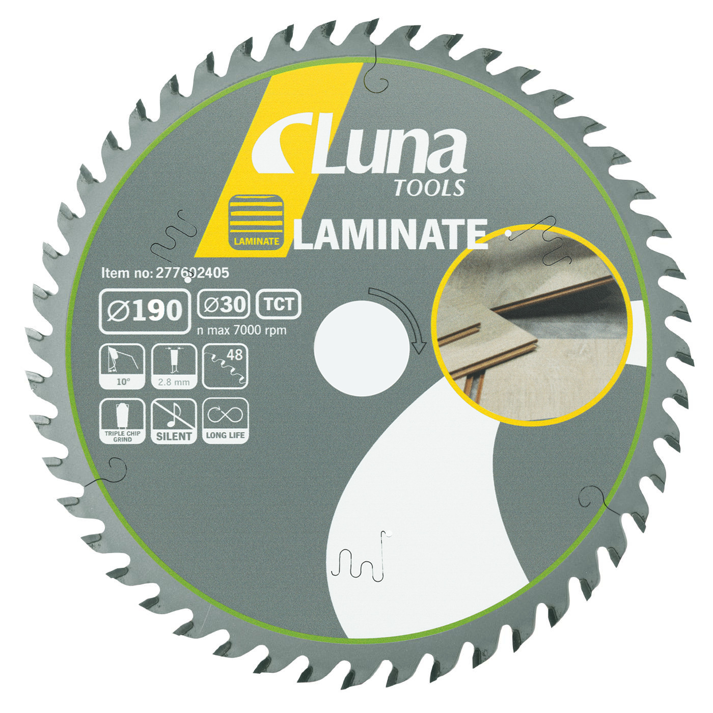 Cirkelsågklinga Luna Laminat