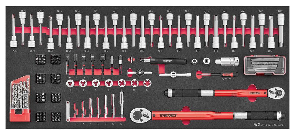 Verktygssats TELSK168 Teng Tools 168 delar