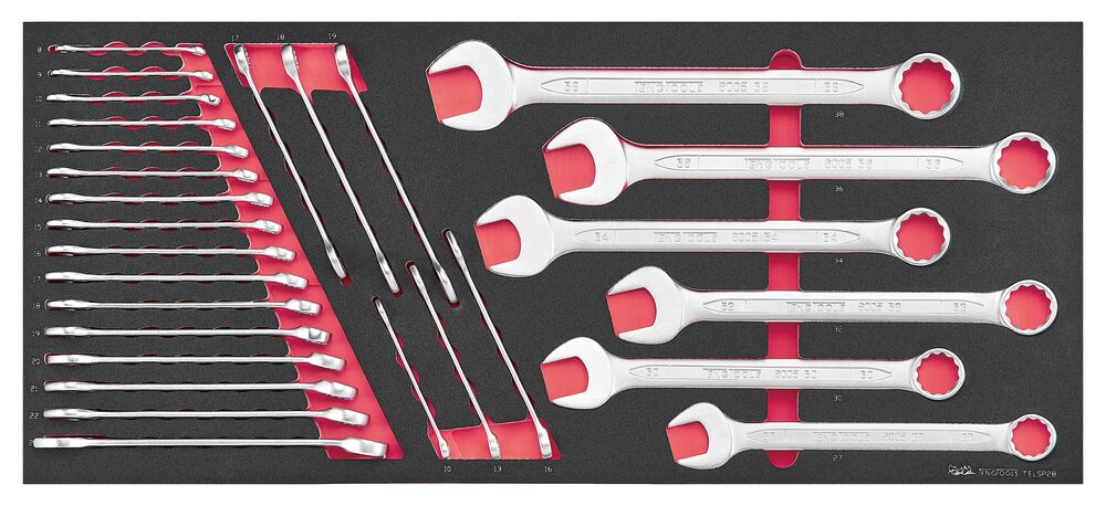 U-Ringnyckelsats TELSP28 Teng Tools 28 delar