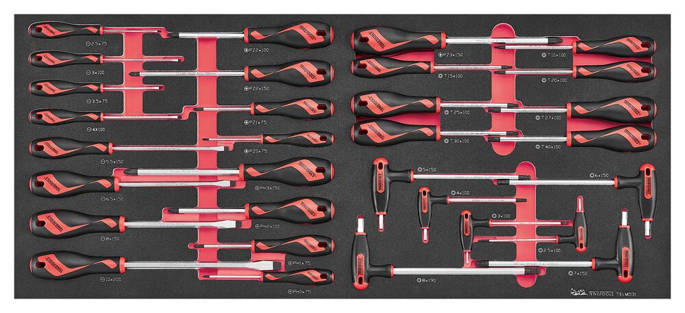 Skruvmejselsats TELMD31 Teng Tools 31 delar