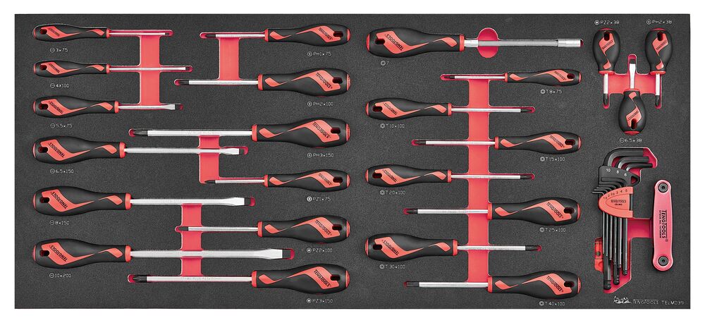 Skruvmejselsats TELMD39 Teng Tools 39 delar