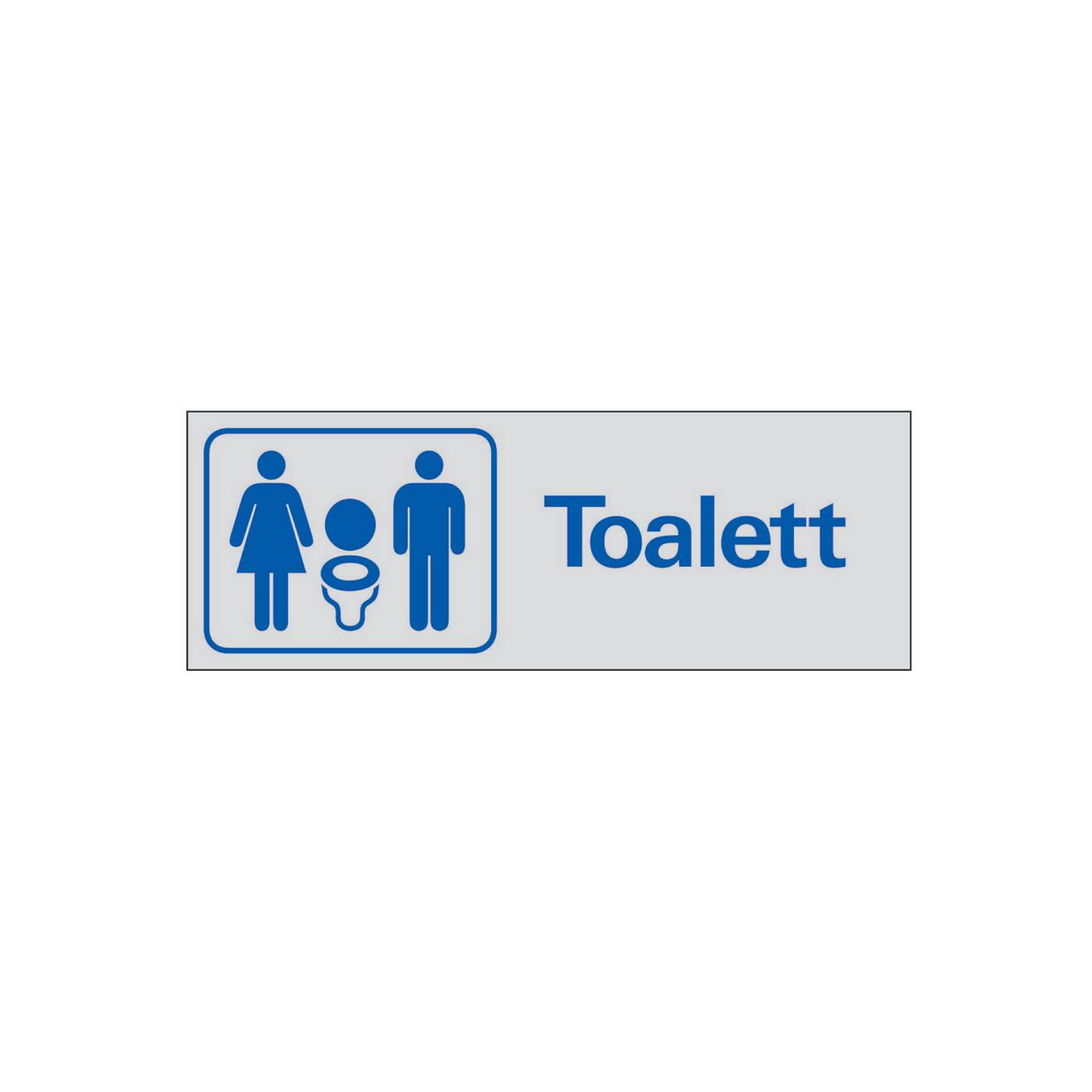 Symbolskylt Dam- och herrtoalett