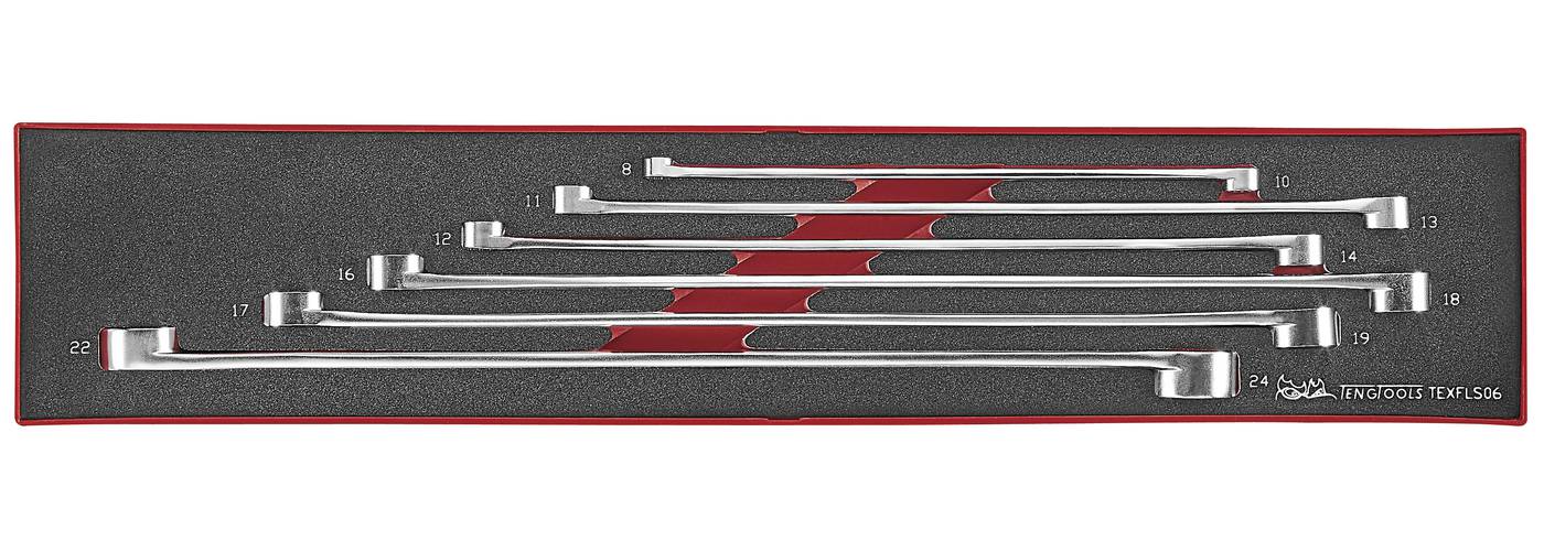 6 delars Ringnyckelsats Teng Tools TEXFL06