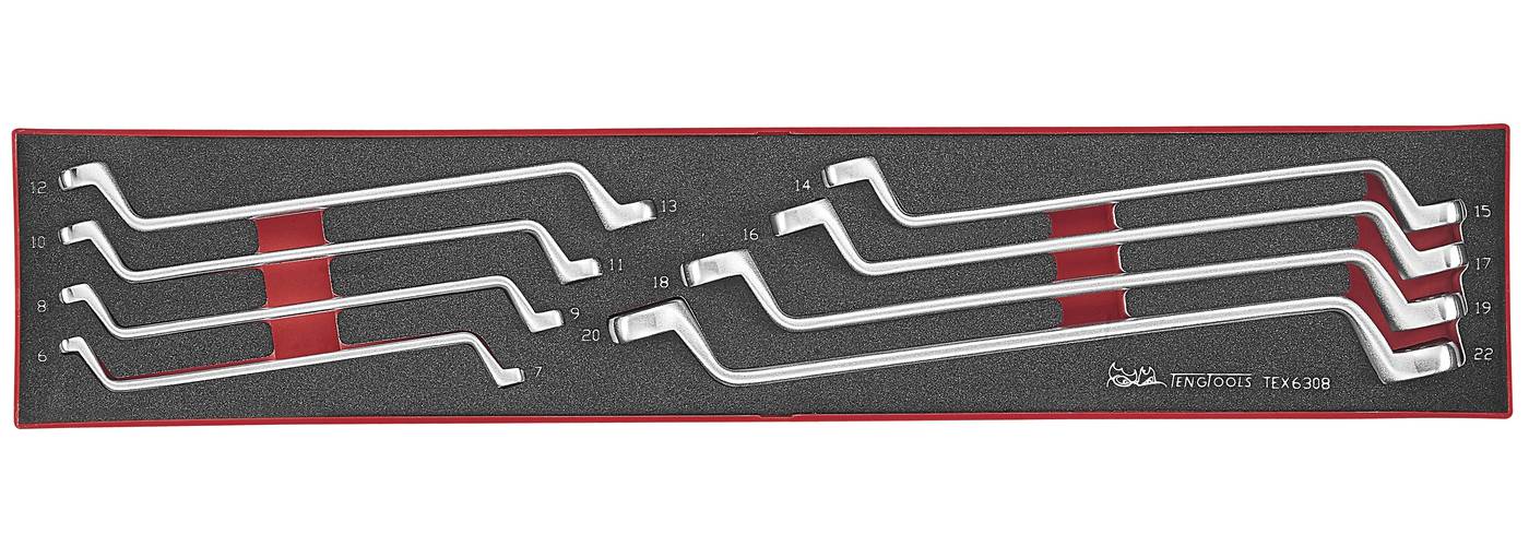 8 delars Ringnyckelsats Teng Tools TEX6308