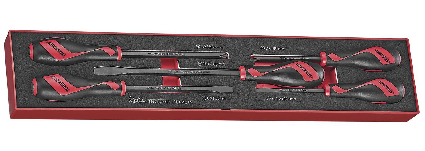 5-delars Skruvmejselsats Teng Tools TEXMDTN – bild 2
