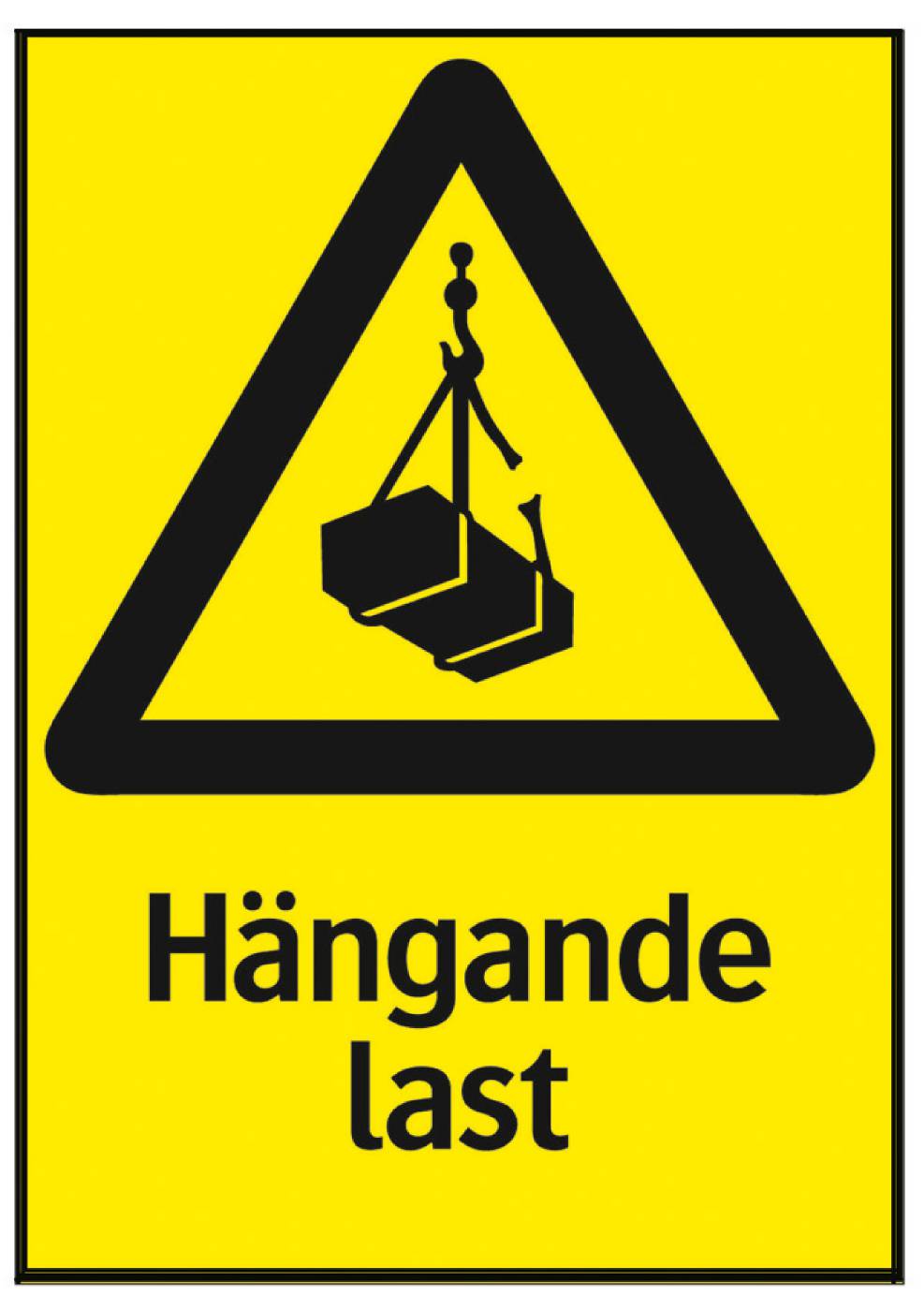 Varningsskylt Hängande last – bild 2