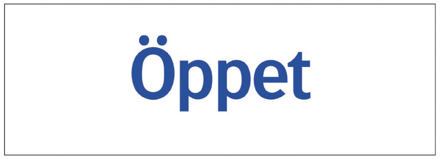 Ordningsskylt Öppet – bild 2