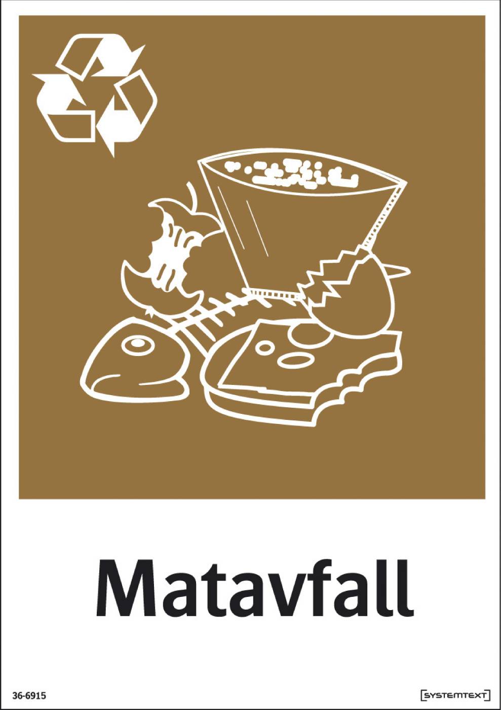 Miljödekal Matavfall
