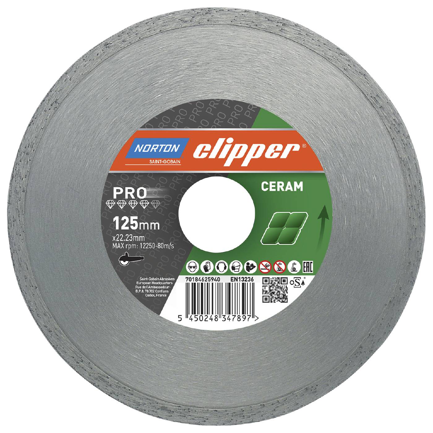 Diamantkapklinga Norton Pro Ceramic
