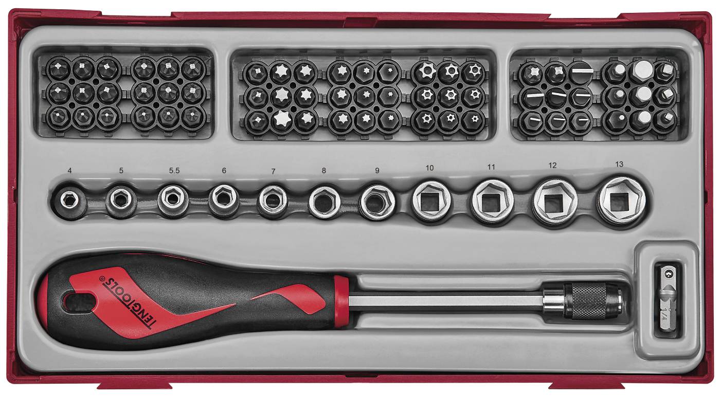 76 delars Bitsskruvmejselsats Teng Tools TTMDQ76