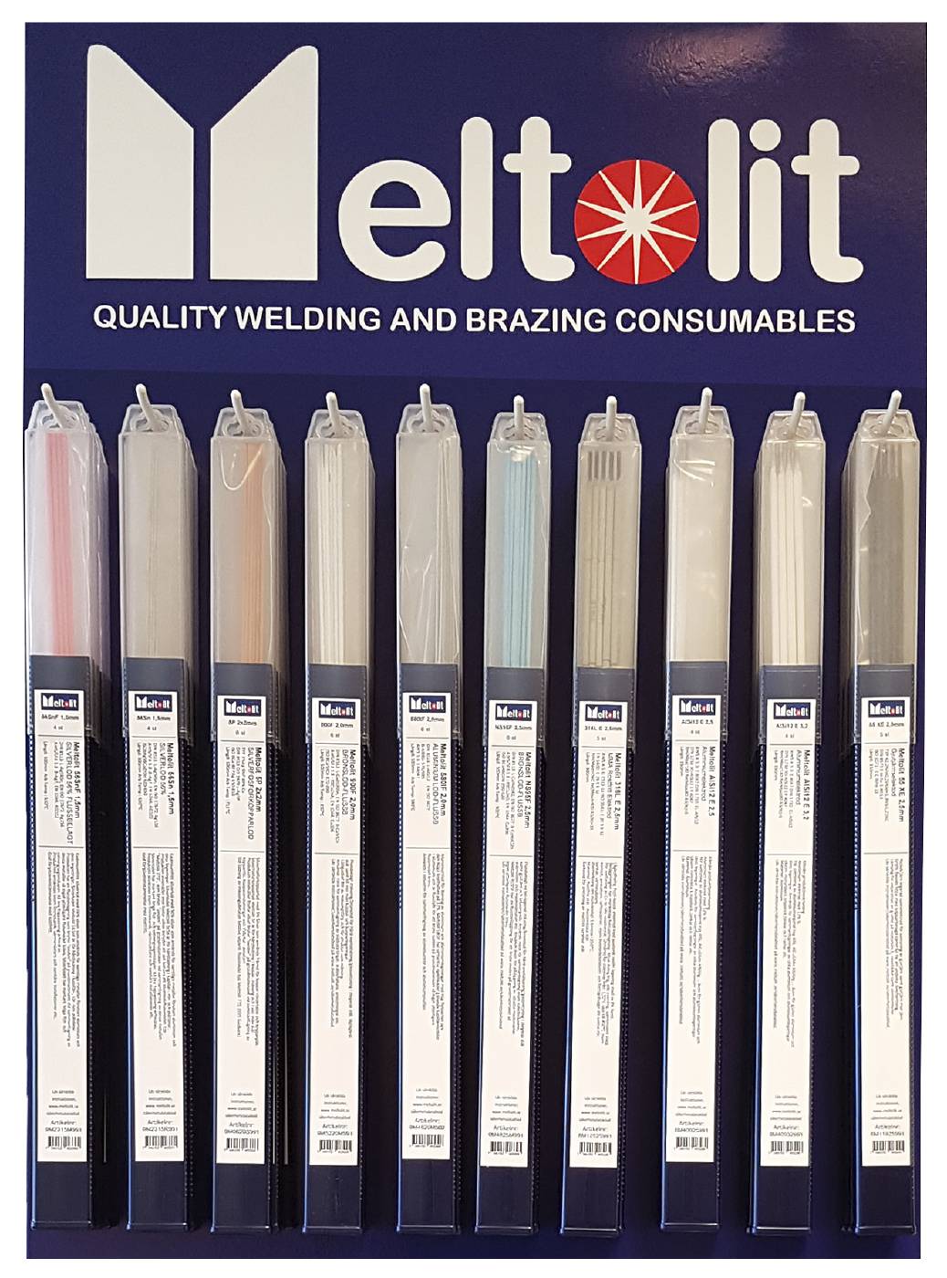 Svetselektrod Rostfritt 316L Meltolit SB-pack – bild 1