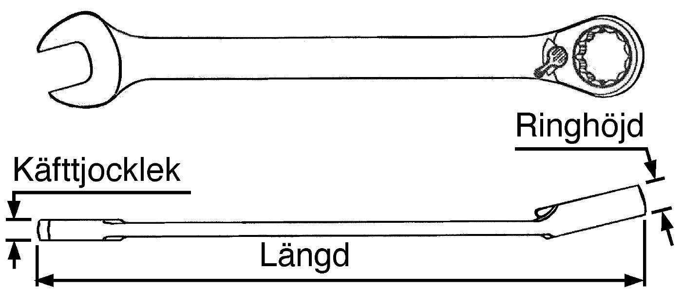 U-ringspärrnyckel Teng Tools 600110R / 600128R – bild 2