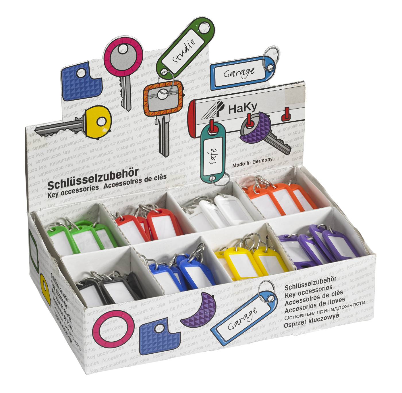 Nyckelbrickor plast box – bild 1