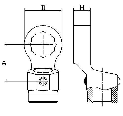 Insticksverktyg för momentnycklar - 16mm Spigot Ring-grepp Novatork – bild 2