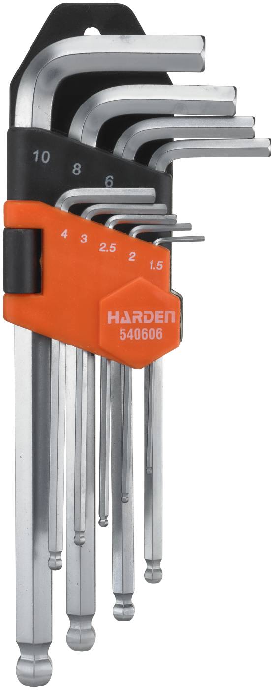 Sexkantnycklar i sats Harden