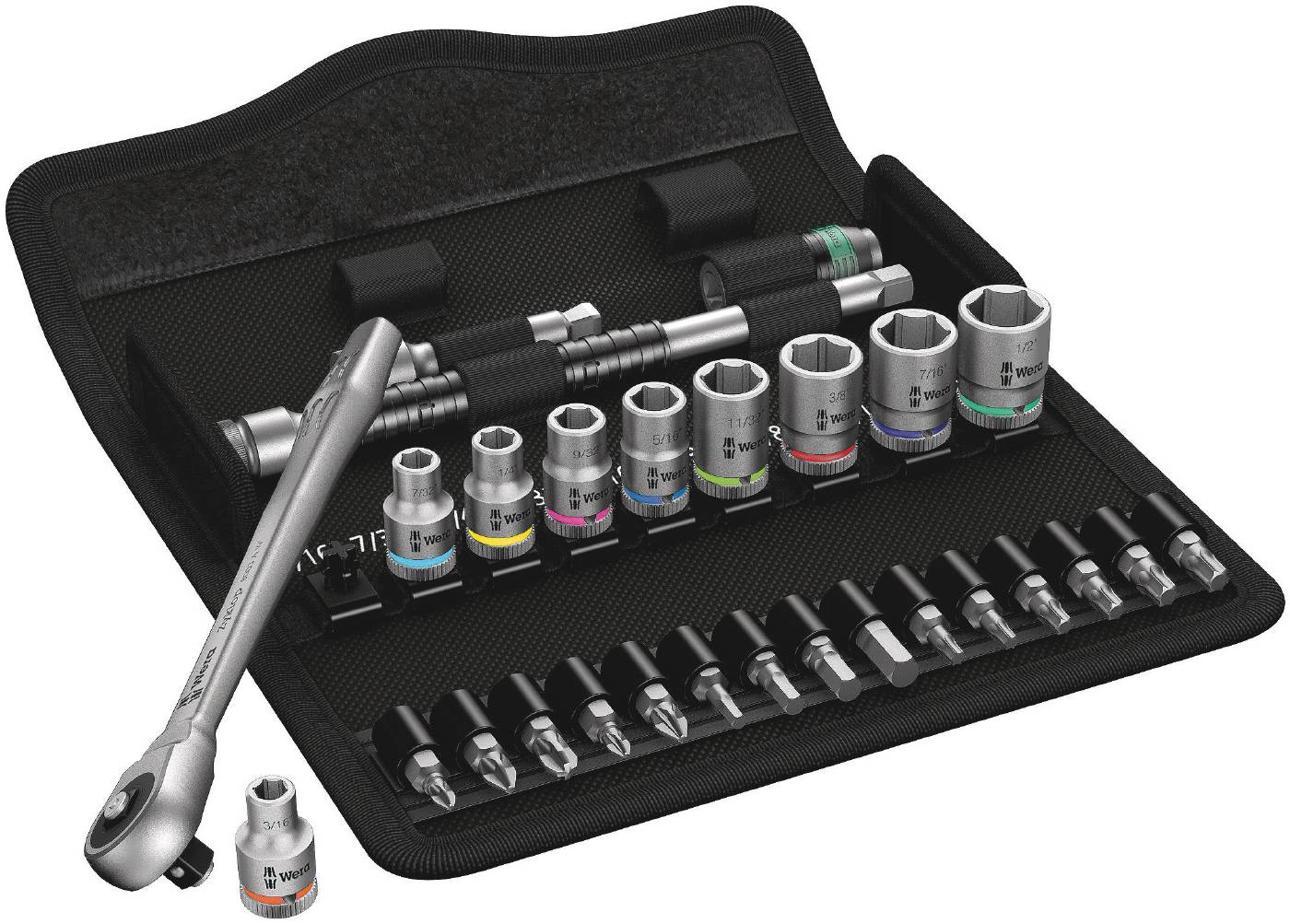 Hylsnyckelsats SA10 Metal Combo tum Wera