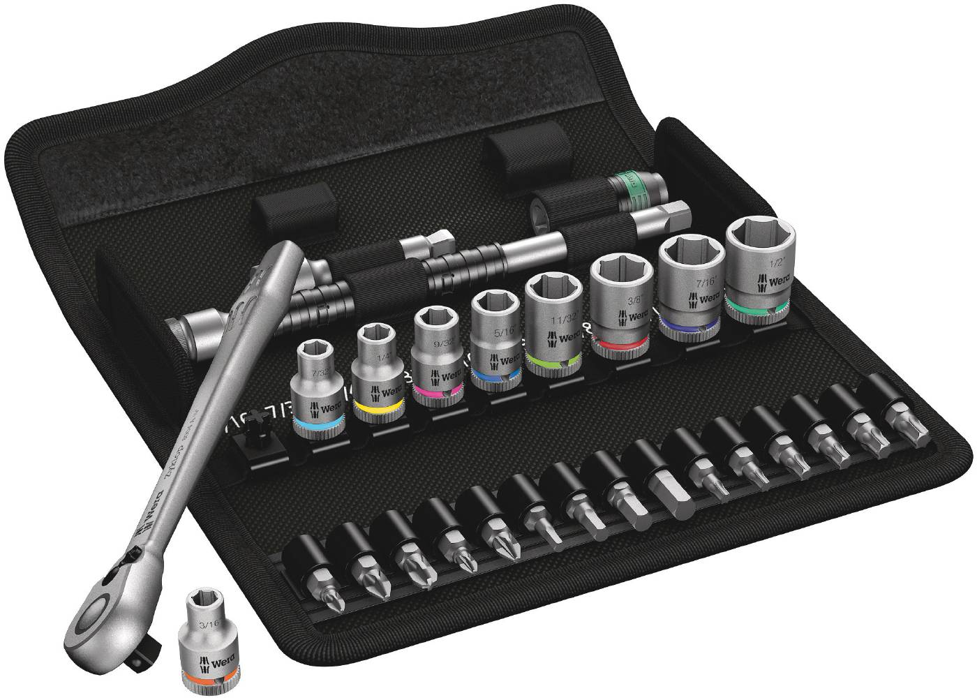 Hylsnyckelsats SA11 Metal Combo tum Wera