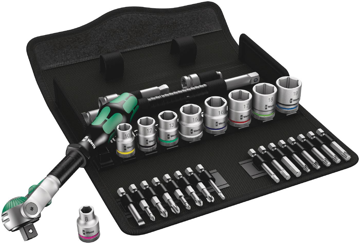 Hylsnyckelsats SB6 Speed Combo metrisk Wera