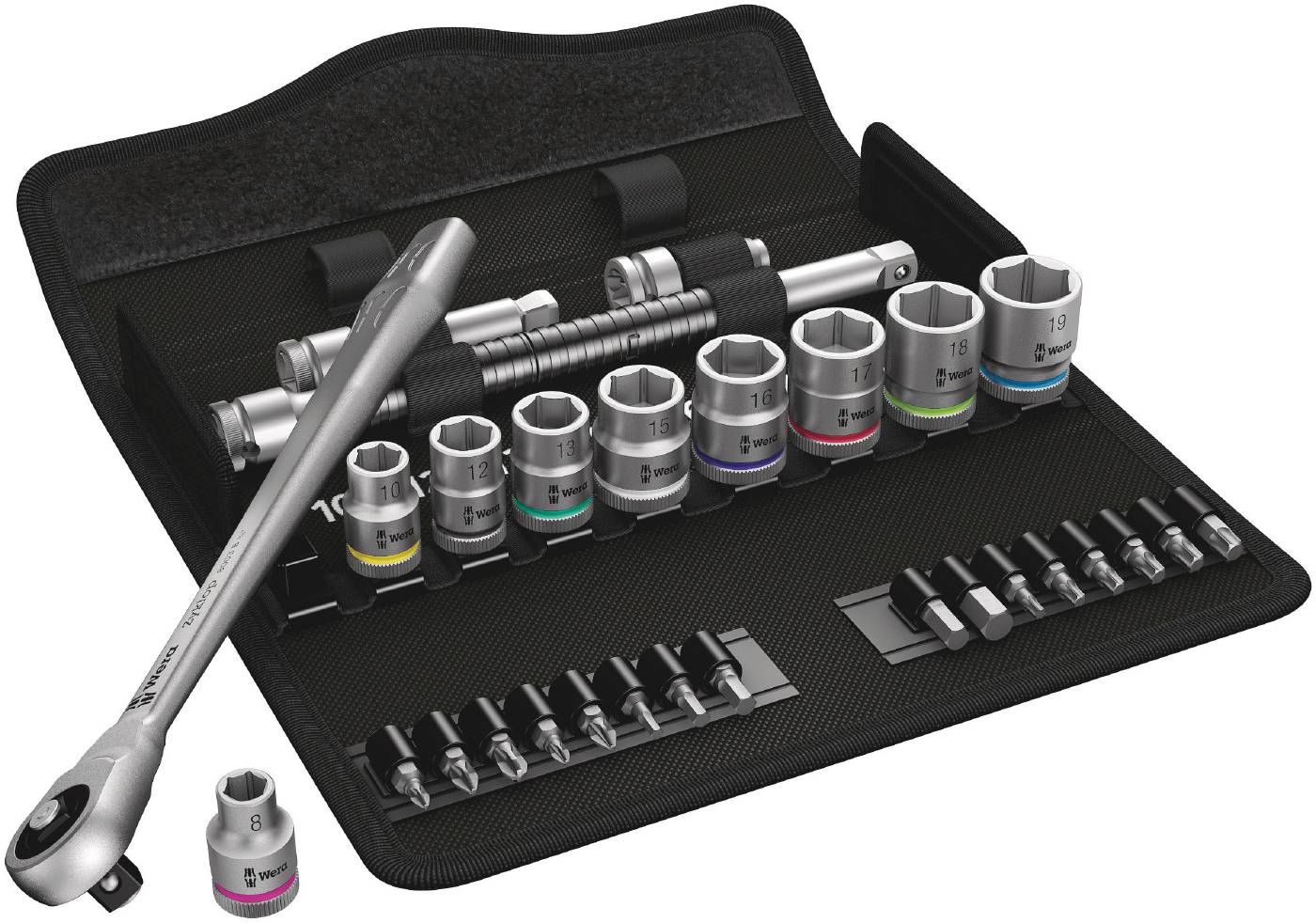 Hylsnyckelsats SB7 Metal Combo metrisk Wera
