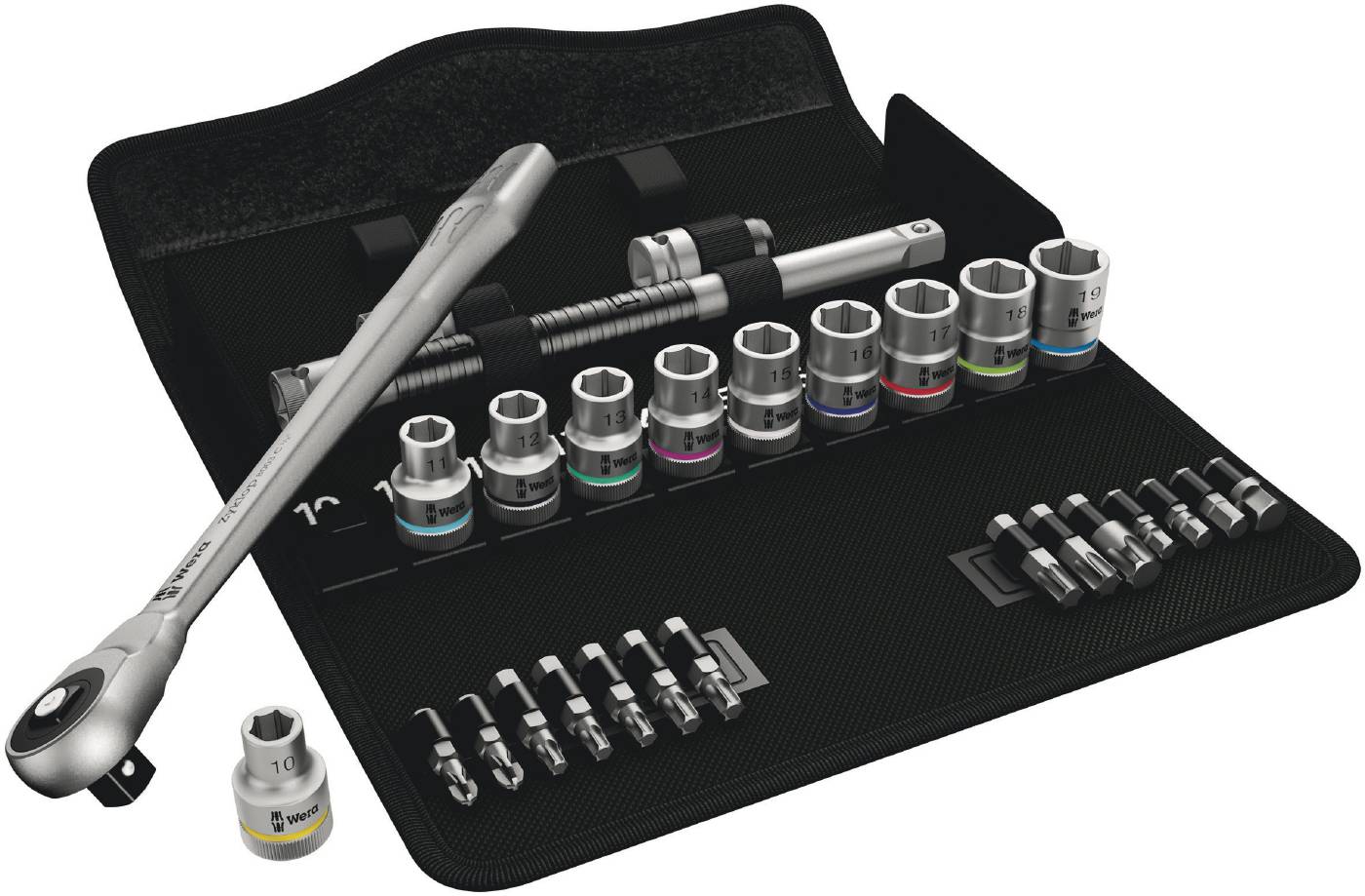 Hylsnyckelsats SC7 Metal Combo metrisk Wera