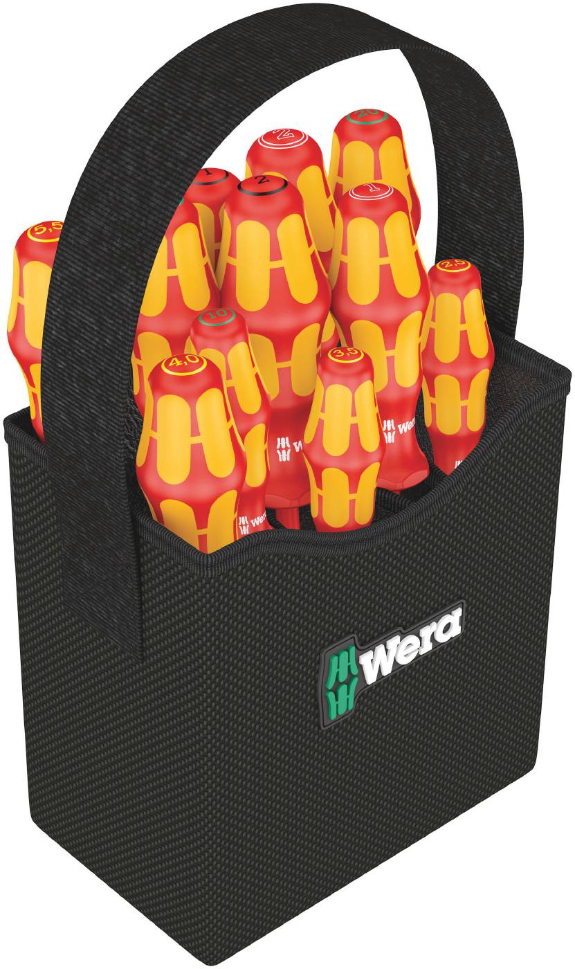 Skruvmejselset VDE Kraftform 2Go 100 Wera