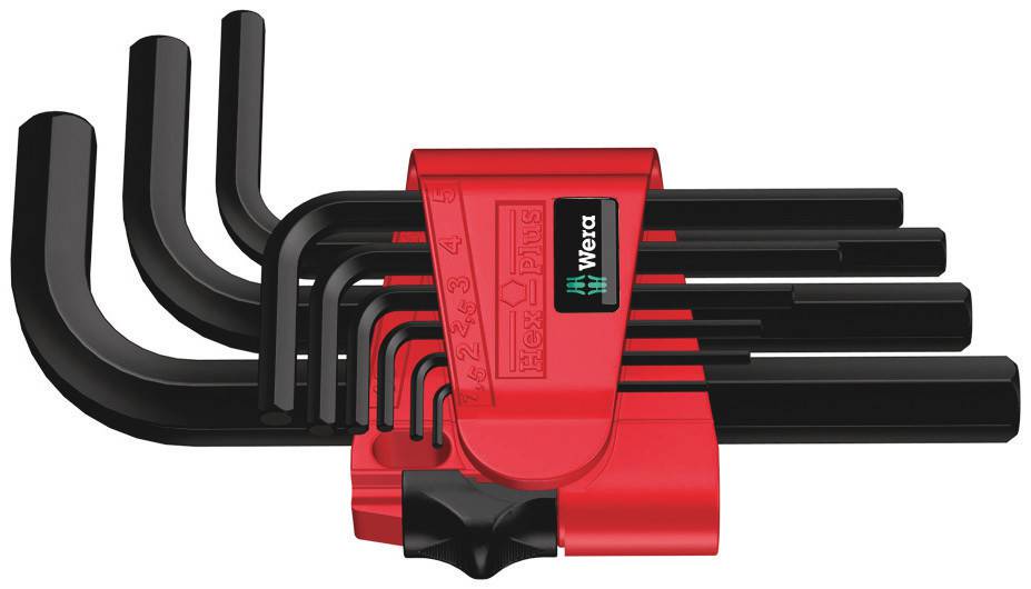 Sexkantnyckelsats 950/9 HP Wera