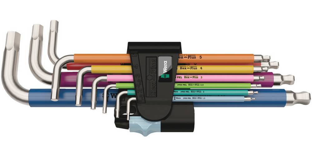 Sexkantnyckelsats 950/9 HP RF1 Wera