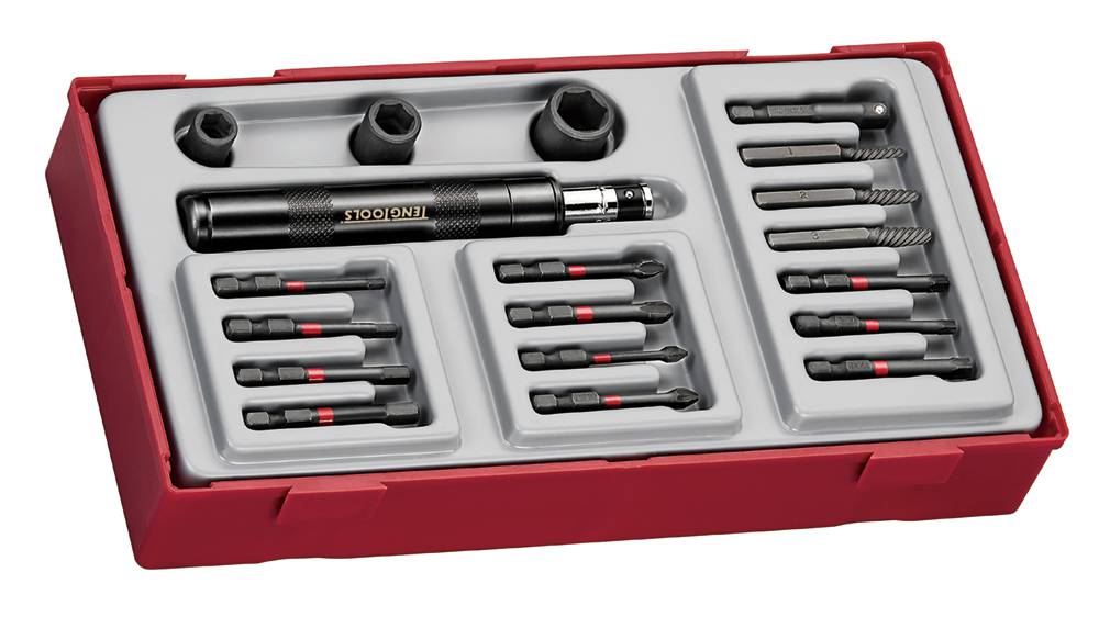 19 delars Slagskruvmejselsats Teng Tools TTID19