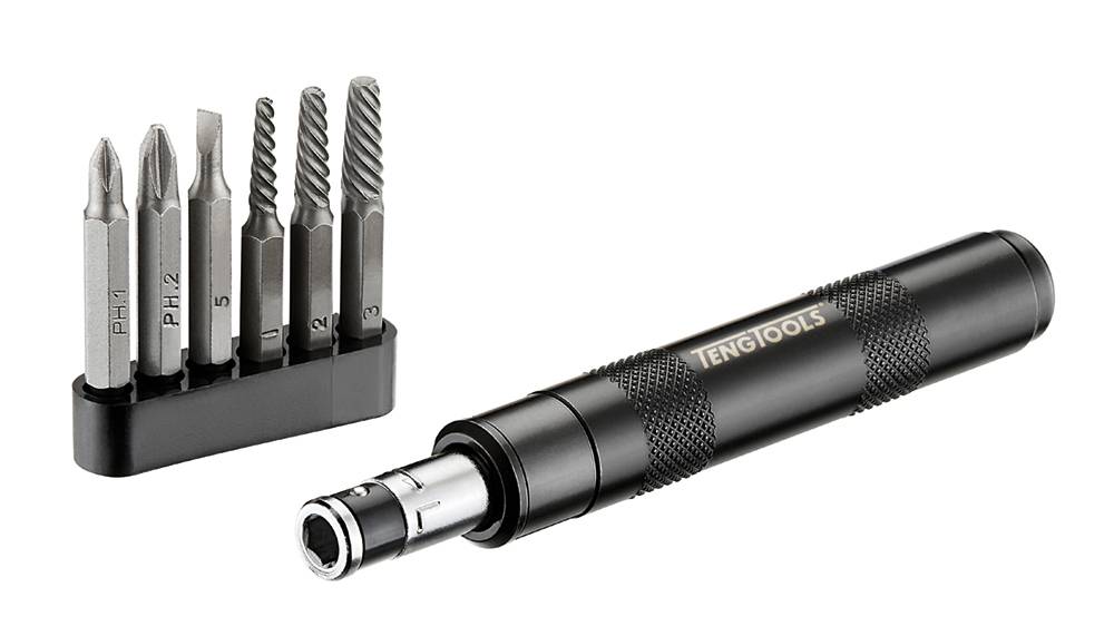 7 delars Slagskruvmejselsats Teng Tools IDSE7
