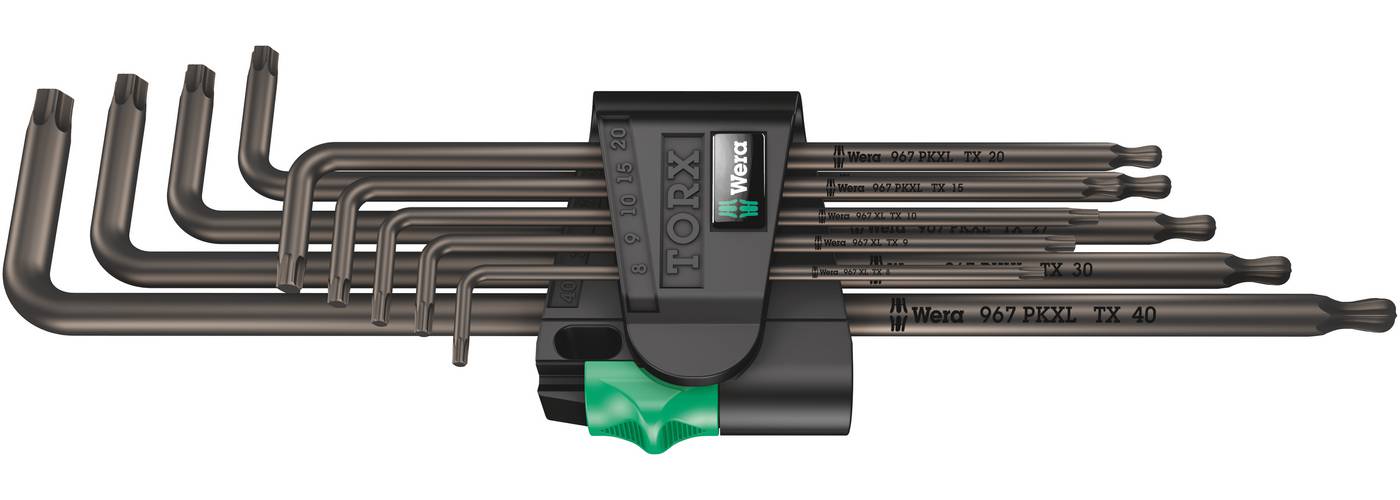 TX-nycklar i sats 967/9 XL1 Black Wera