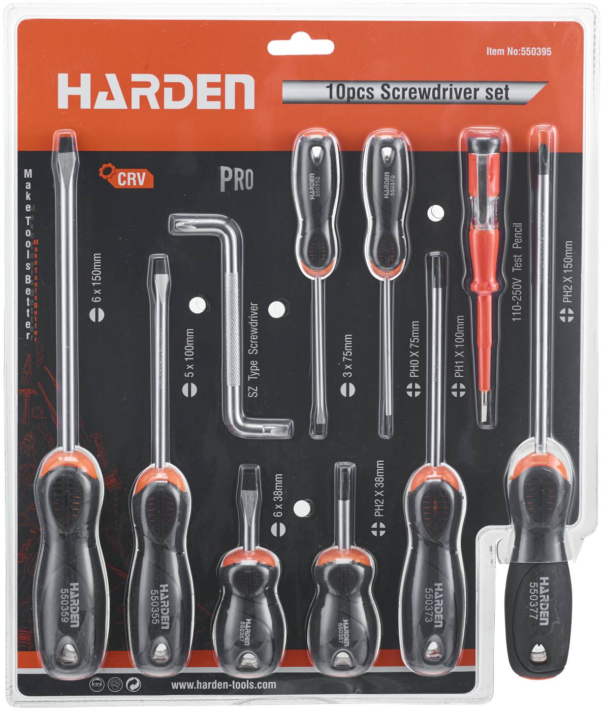 Skruvmejselsats Harden