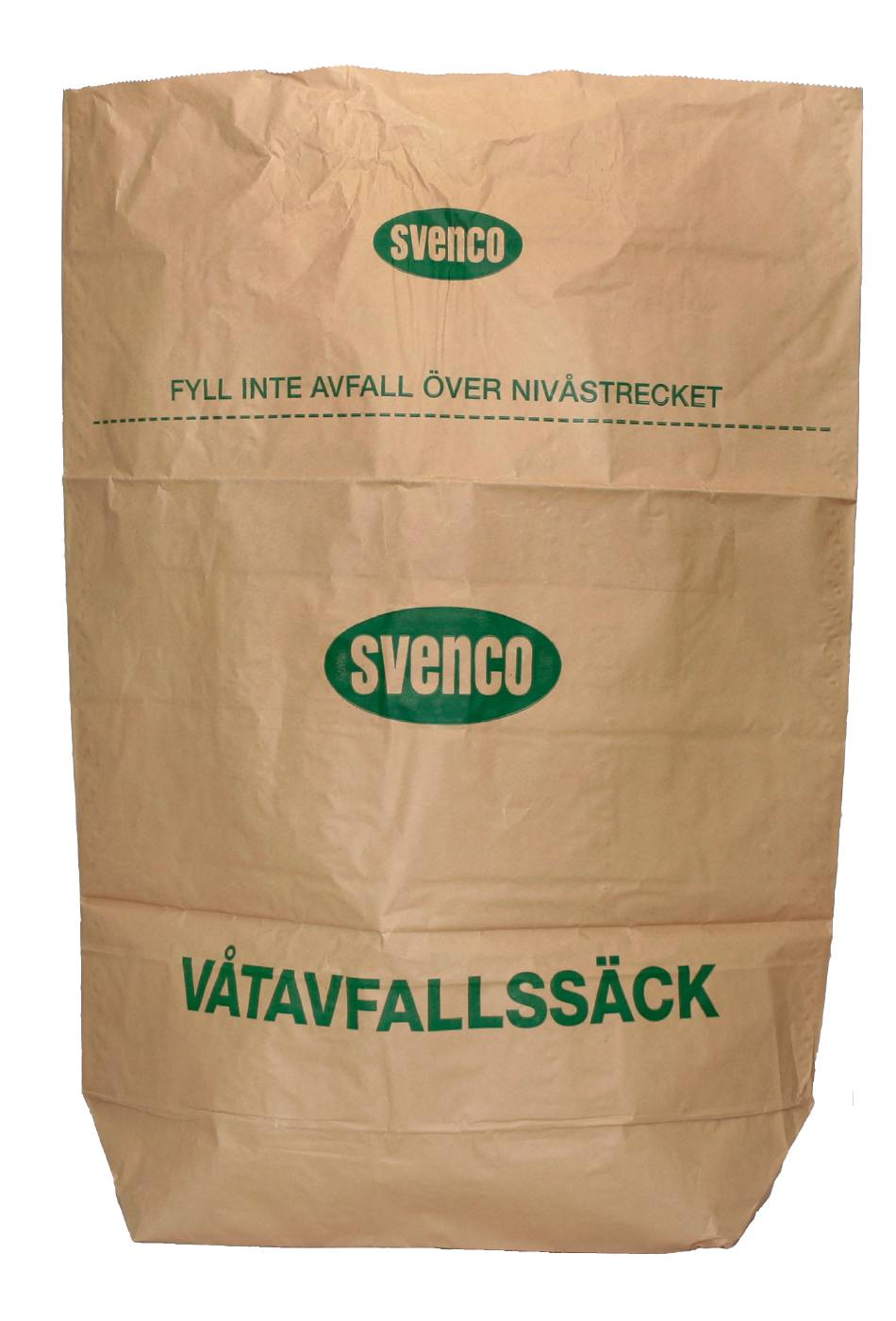 Sopsäck i papper (enbladig) med invändig plastsäck