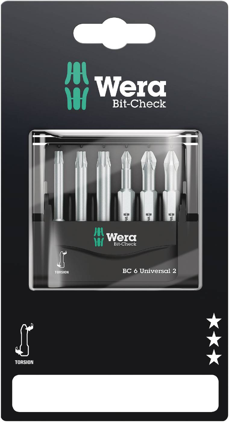 Bitssats Wera Bit-Check 6 Uni 2