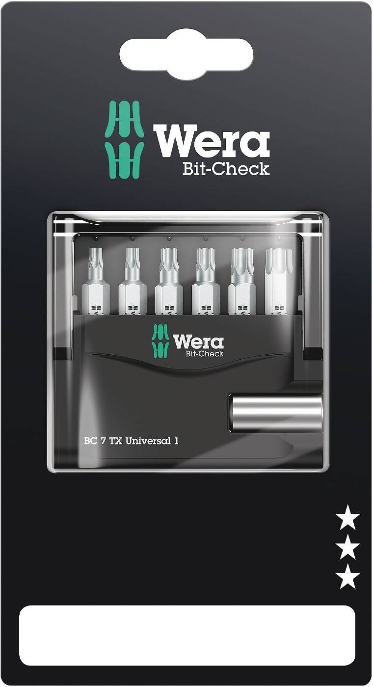 Bitssats Wera Bit-Check 7 Torx