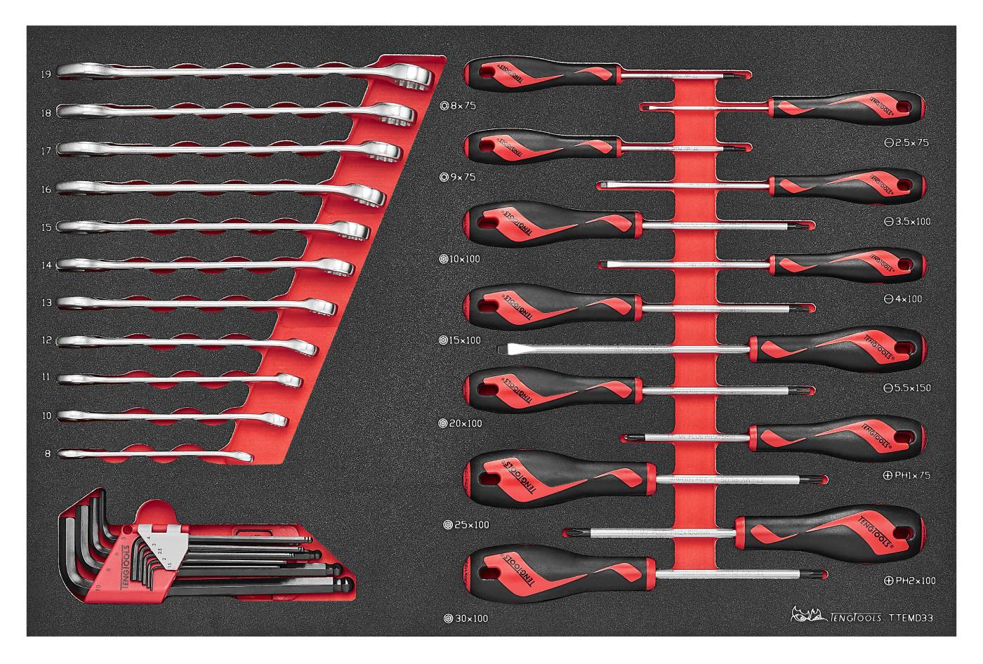 33 delars Verktygssats Teng Tools TTEMD33
