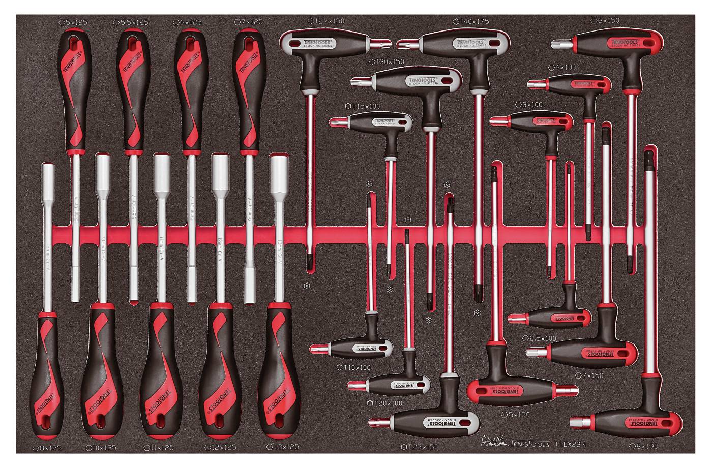23 delars Verktygssats Teng Tools TTEX23N