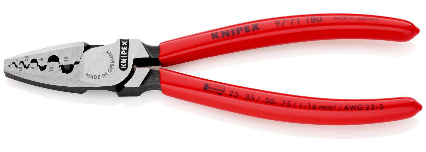 Presstänger för ändhylsor, Knipex 97 71 180/ 97 72 180