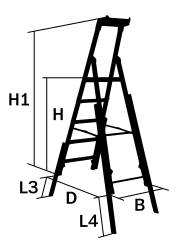 Trapphusstege W.steps Ladders 55S – bild 3