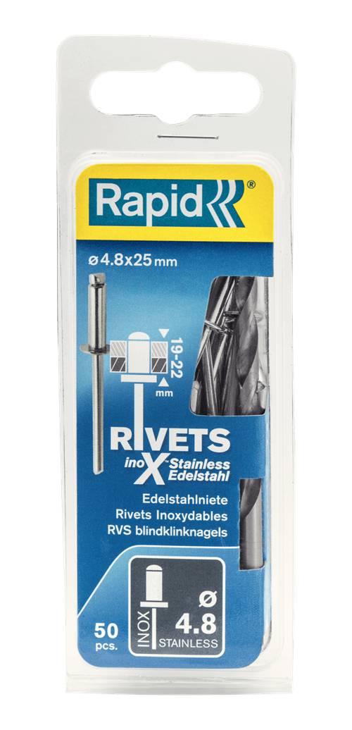 Rostfri blindnit Rapid – bild 1