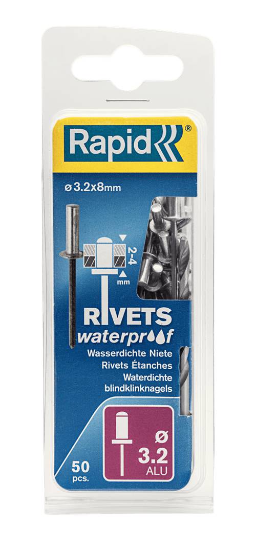 Vattentät nit, aluminium Rapid