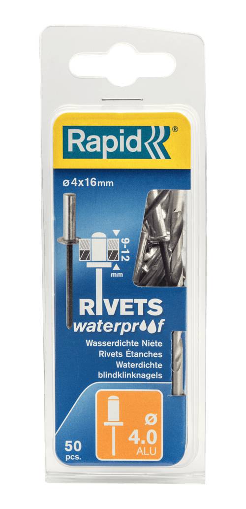 Vattentät nit, aluminium Rapid