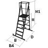 Arbetsplattform WAP+WP W.steps Ladders – bild 4