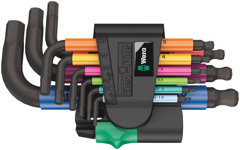 Sexkantnyckelsats 950/9 HP HF 1 Wera