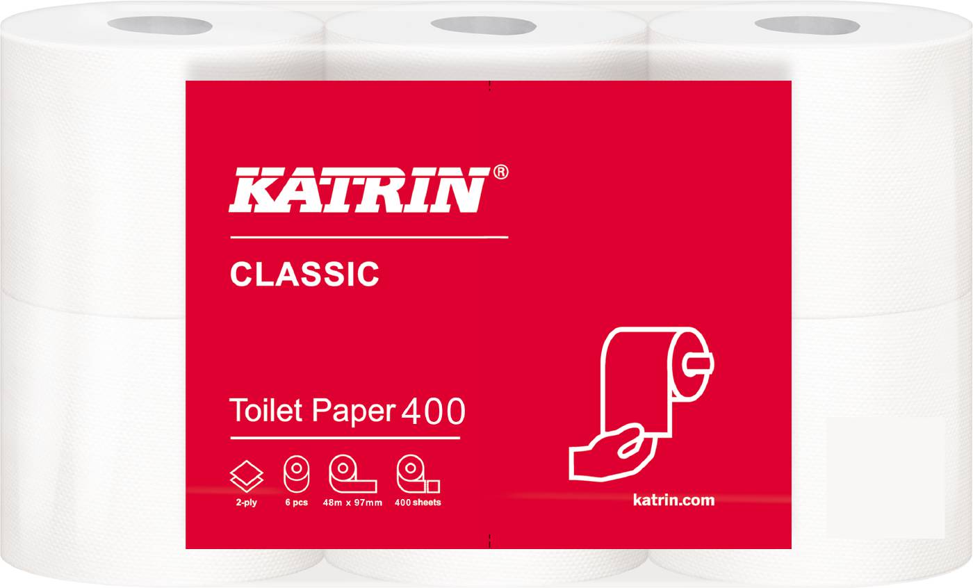 Toalettpapper Katrin Classic 400 – bild 1