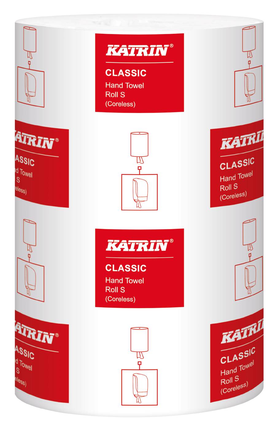 Torkpapper Katrin Classic S, M hylslös